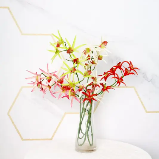 Waterproof Artificial 9 Flower Spider Orchid: Quality Man...