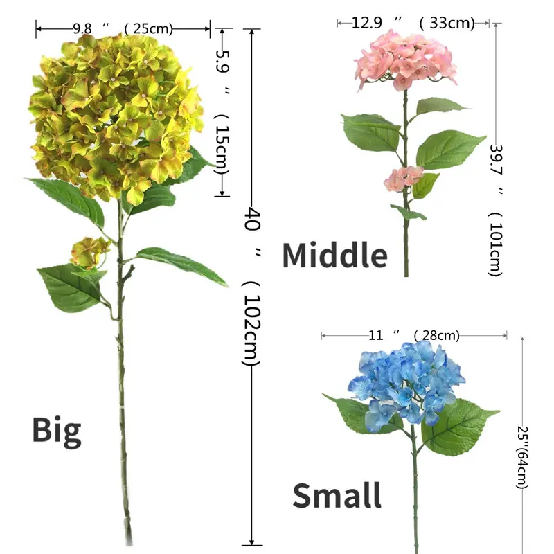 High Quality Simulation Hydrangea Factory Direct