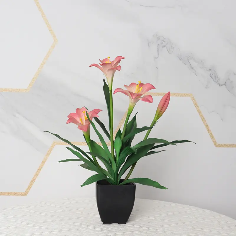 Lifelike Lily Bonsai: Factory Direct Sales