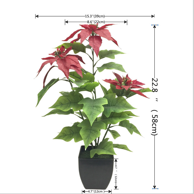 Wholesale Waterproof Simulation Christmas Flower Supplier