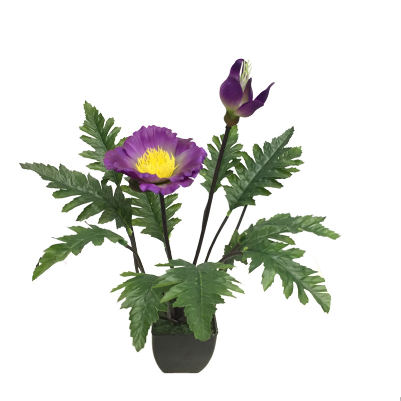 High-quality Simulated Poppy Bonsai for Natural Charm05xl9