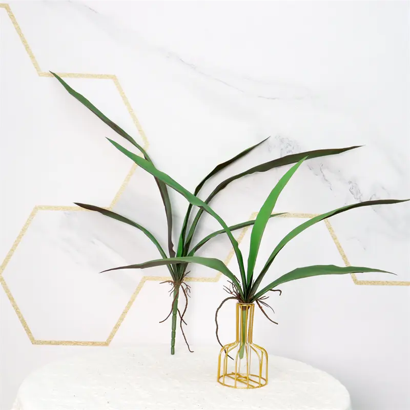 Premium Real Touch Rubber Cymbidium Leaves Supplier