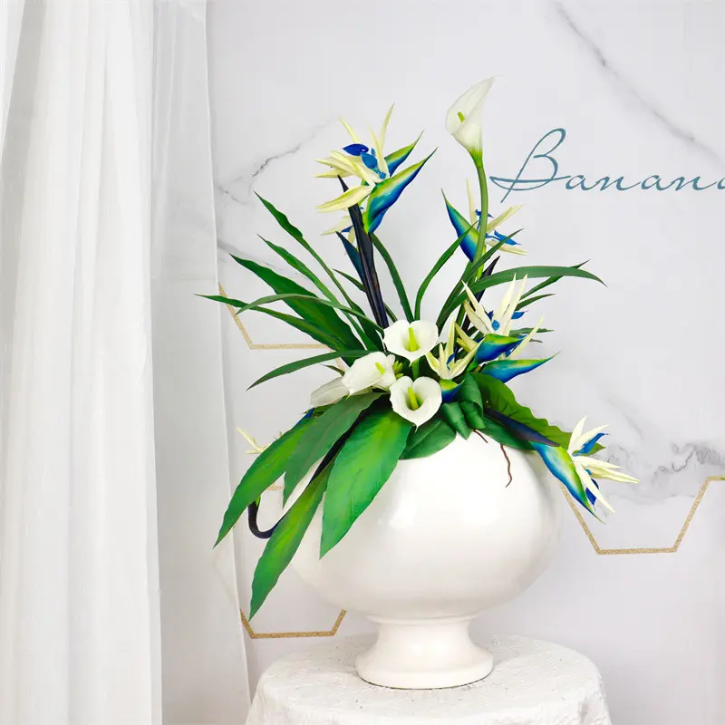 High Simulation PVC Bird of Paradise Bonsai03nbn