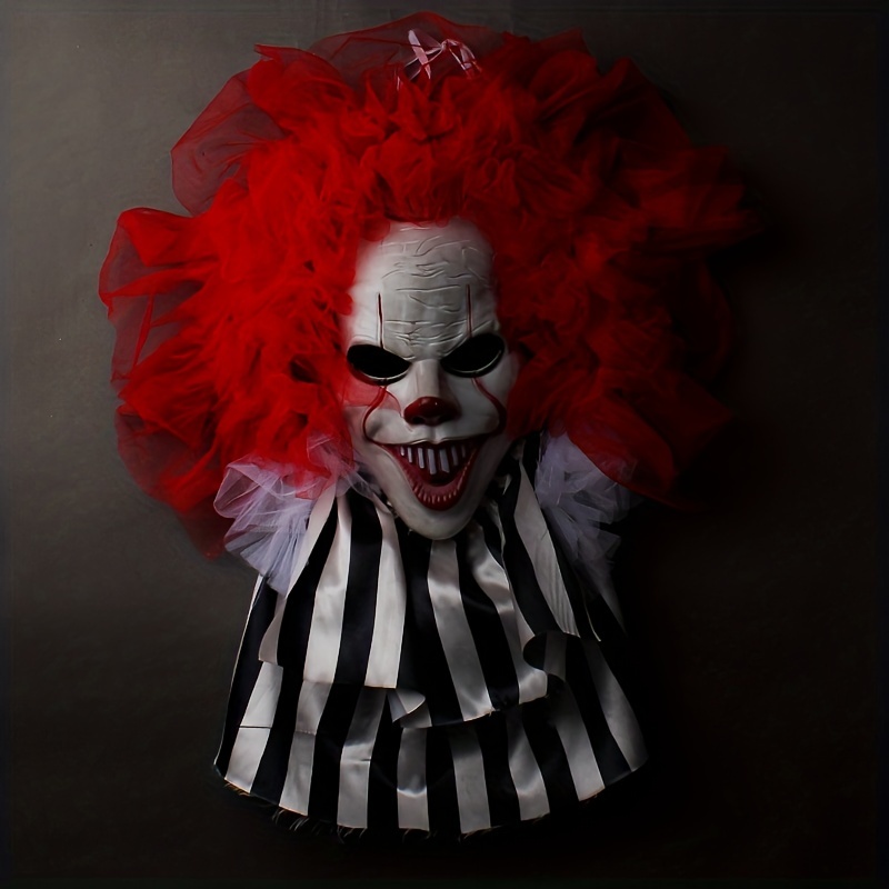 Bright Colors Scary Clown Mask for Halloween - OEM Available