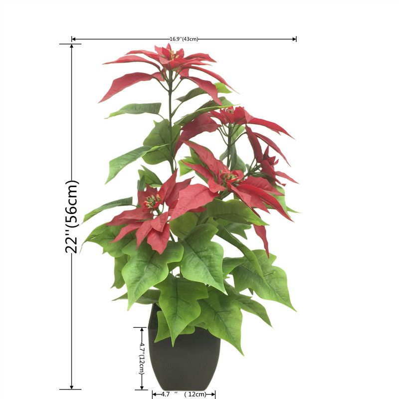 Wholesale Waterproof Simulation Christmas Flower Supplier