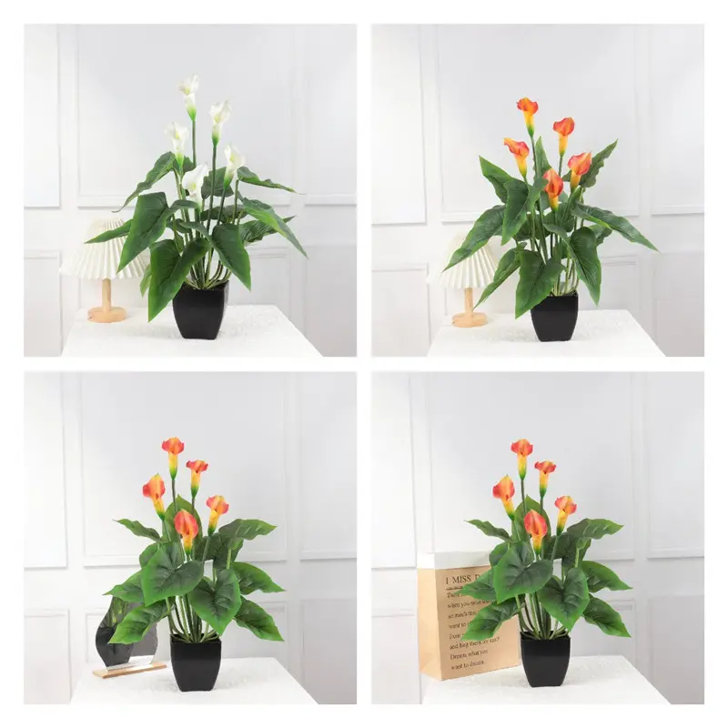 Manufacturers of Non-Fading Calla Lily Bonsai with Natural Simulation01ki9