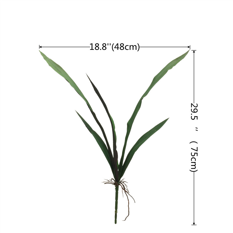 Premium Real Touch Rubber Cymbidium Leaves Supplier