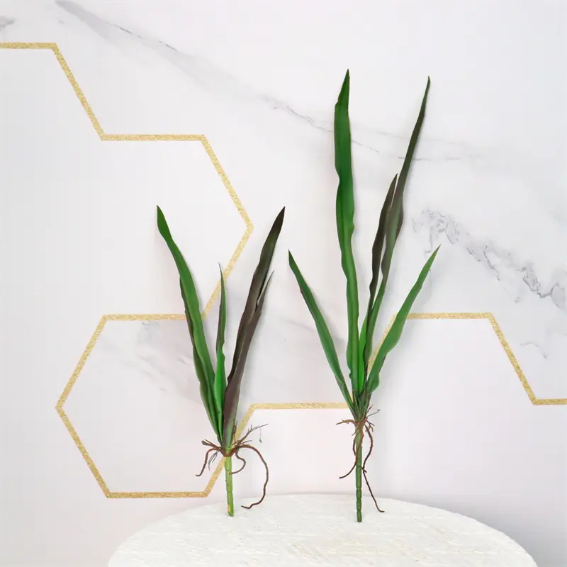 Premium Real Touch Rubber Cymbidium Leaves Supplier-product