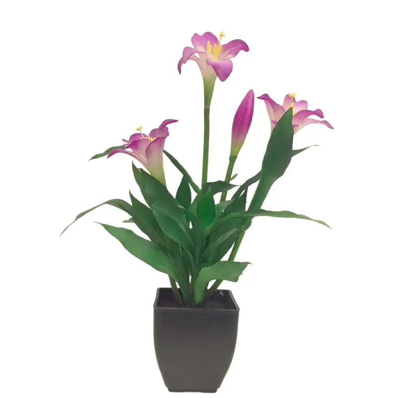 Lifelike Lily Bonsai: Factory Direct Sales