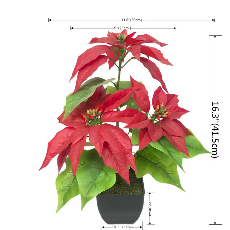 Wholesale Waterproof Simulation Christmas Flower Supplier
