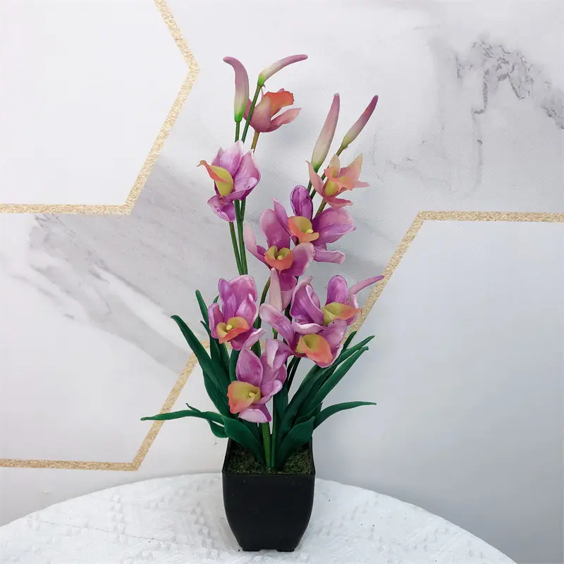 Factory Direct High-Quality Simulated Cymbidium Bonsai-product