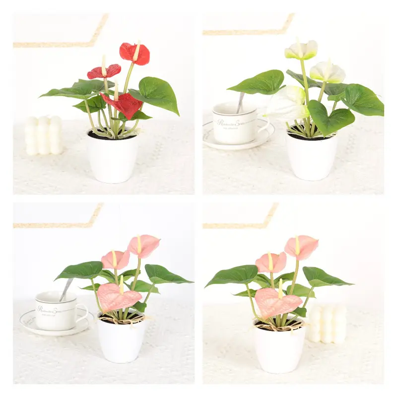 Simulated anthurium bonsai019w8