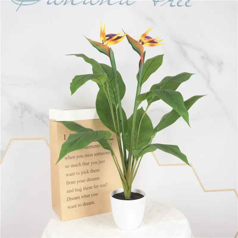 Factory Supplier: High Simulation PVC Bird of Paradise Bonsai