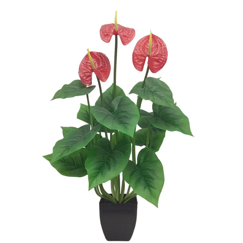 Factory-Made Anthurium Bonsai: High Simulation, Waterproof, ODM Available