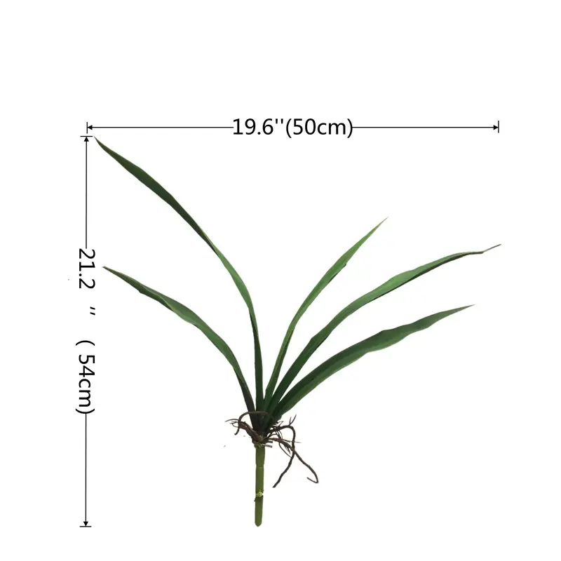 Premium Real Touch Rubber Cymbidium Leaves Supplier