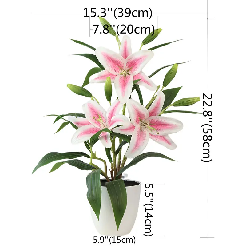 High Quality Simulation Flower Tiger Orchid Bonsai Original Head Factory