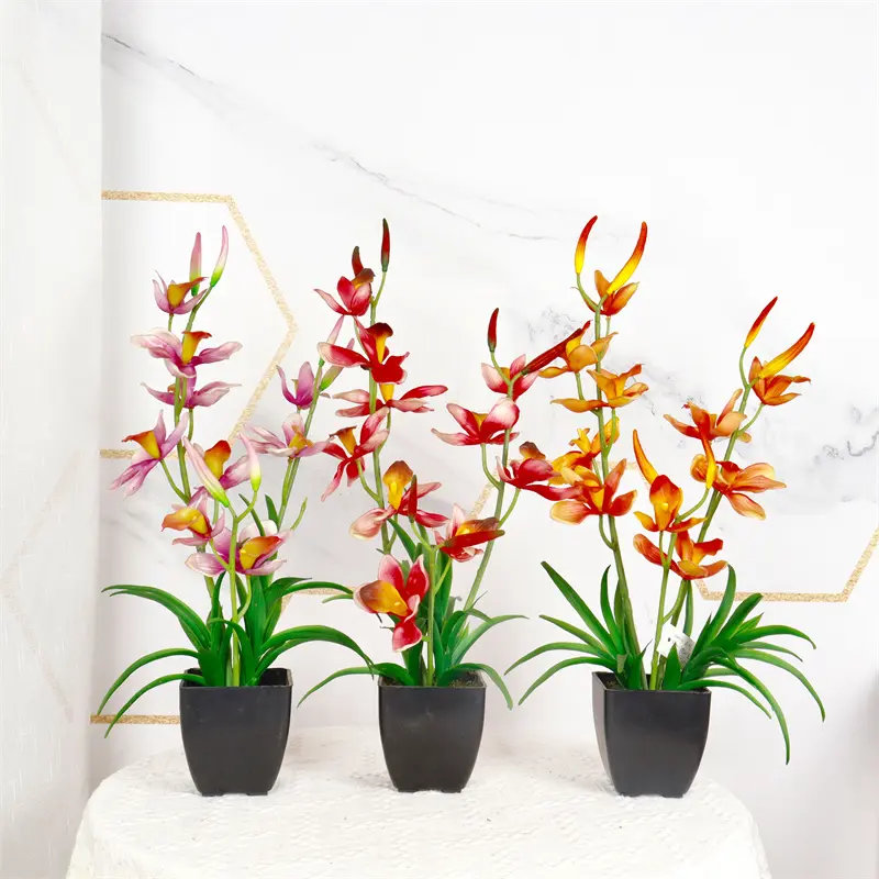 Simulated Cymbidium Bonsai (3)7gz