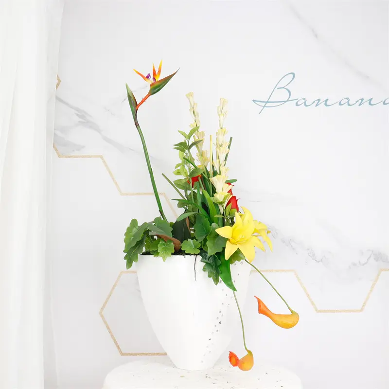 High Simulation PVC Bird of Paradise Bonsai05hzq