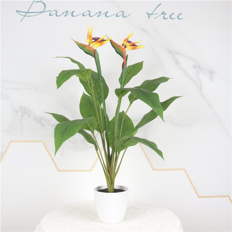 High Simulation PVC Bird of Paradise Bonsai01e3k