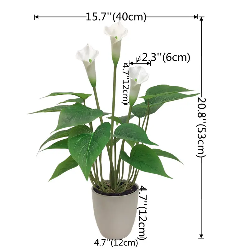 Manufacturer of Waterproof Calla Lily with Natural Simulation