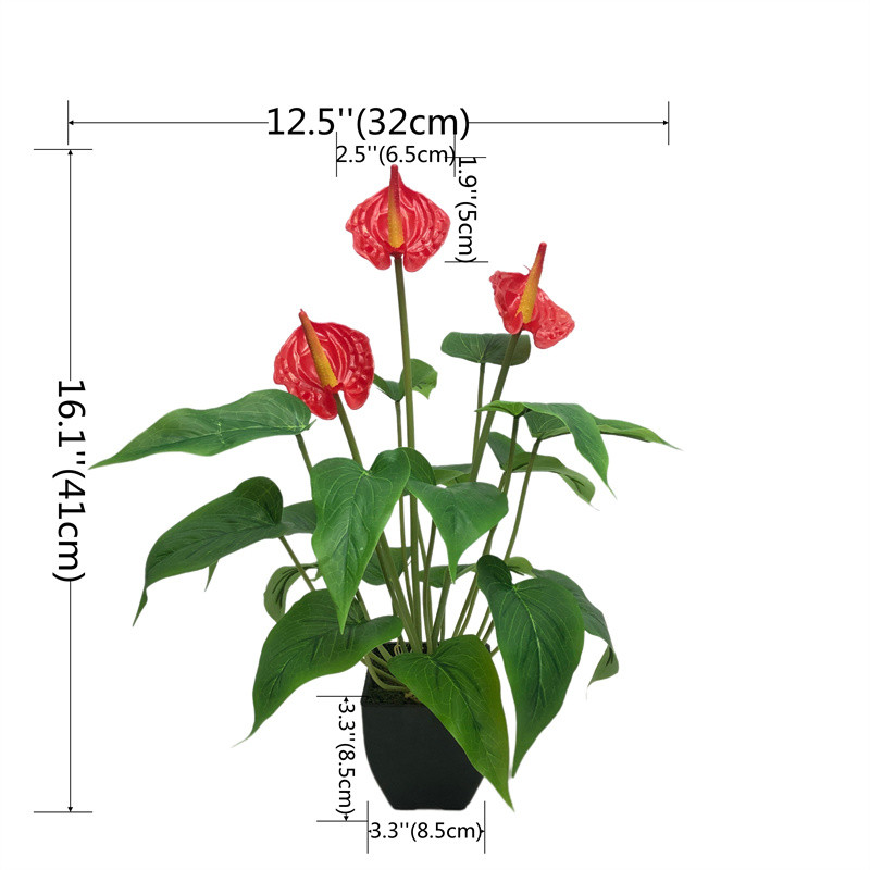 Factory-Made Anthurium Bonsai: High Simulation, Waterproof, ODM Available