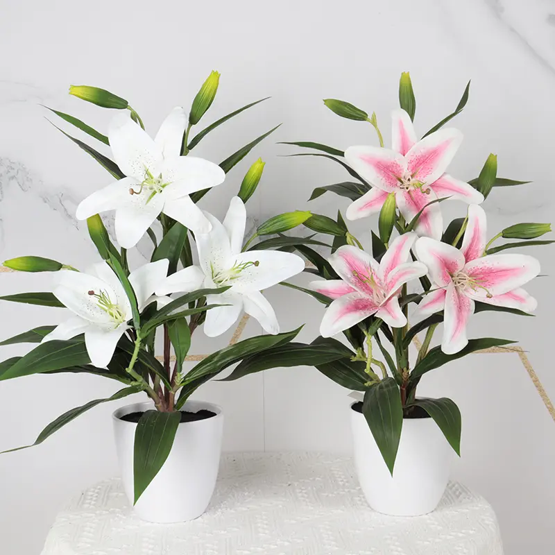 High Quality Simulation Flower Tiger Orchid Bonsai Origin...