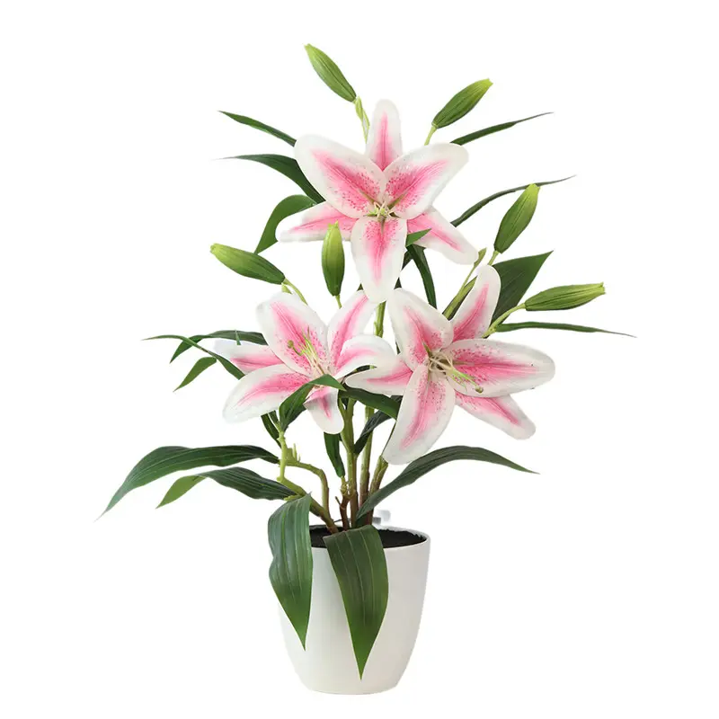 High Quality Simulation Flower Tiger Orchid Bonsai Original Head Factory