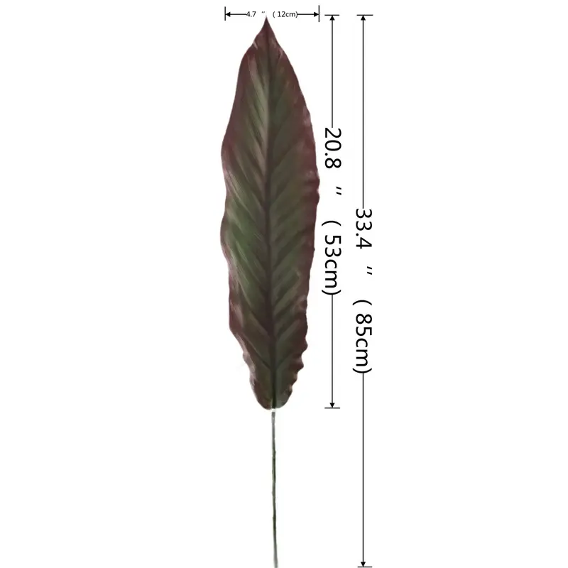 High Simulation PVC Bird of Paradise Leaf