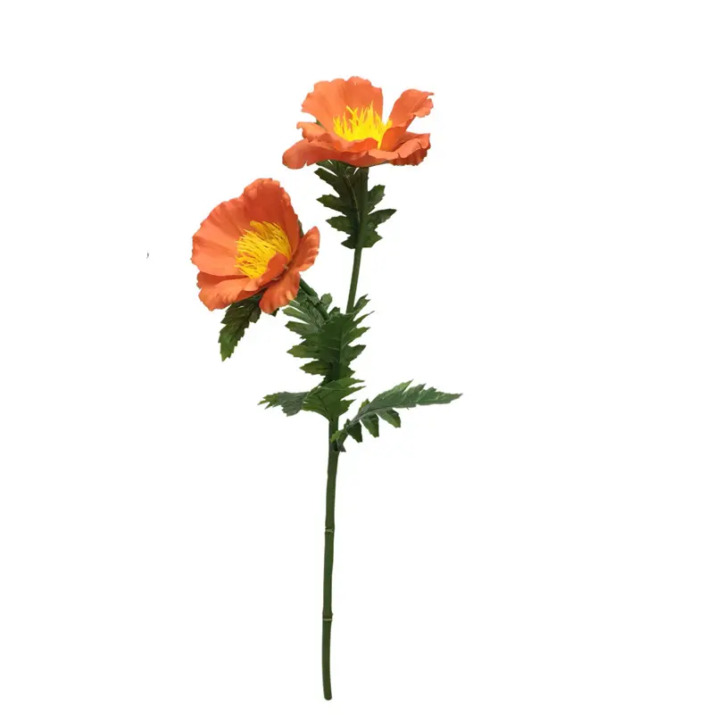 Premium PVC Simulated Poppies - Factory Direct