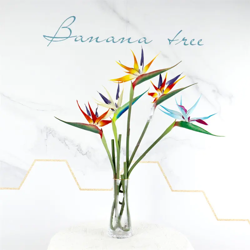High Simulation PVC Bird of Paradise Bonsai12cts