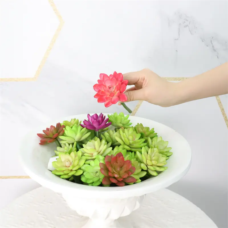 Natural Simulation Snow Lotus: PVC Quality
