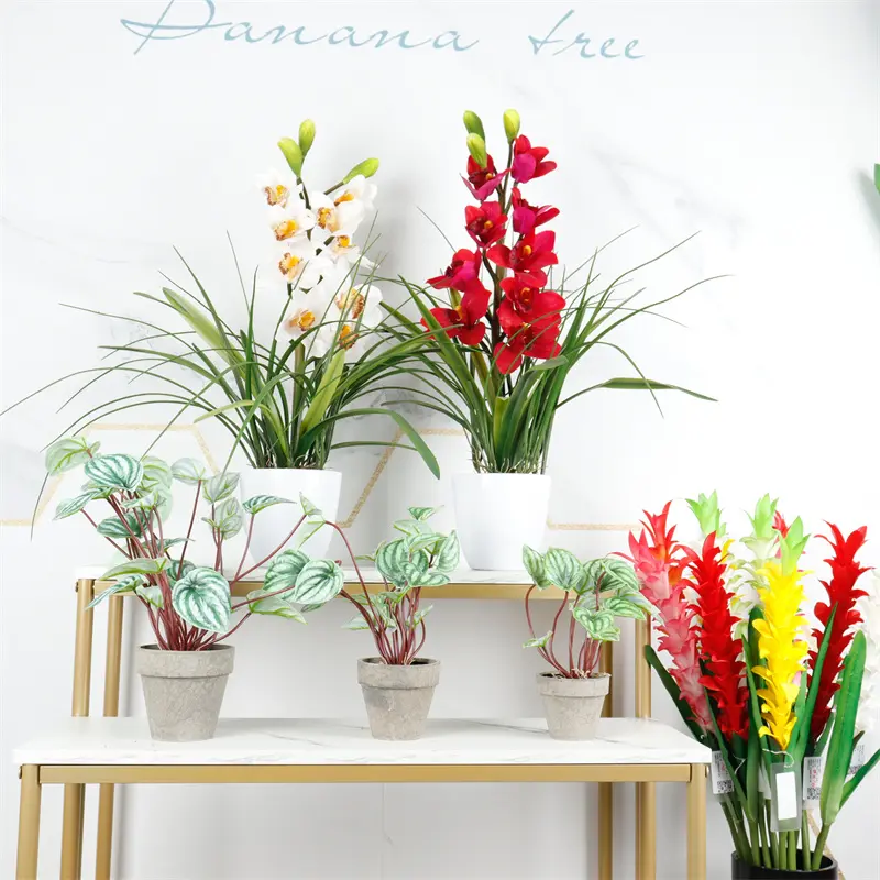 Simulated Cymbidium Bonsai 8320（1） (5)ynh