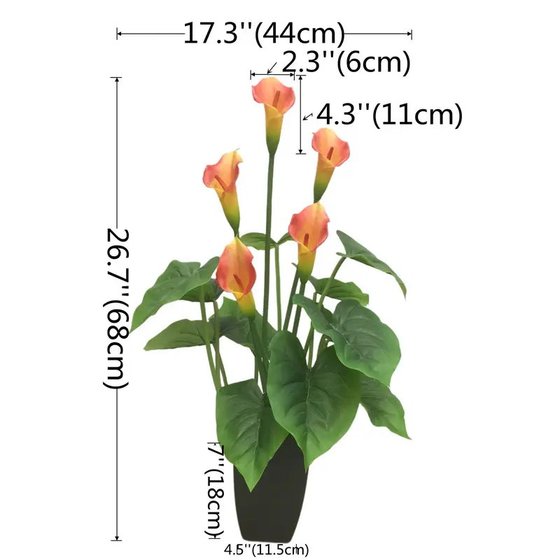 Manufacturer of Waterproof Calla Lily with Natural Simulation