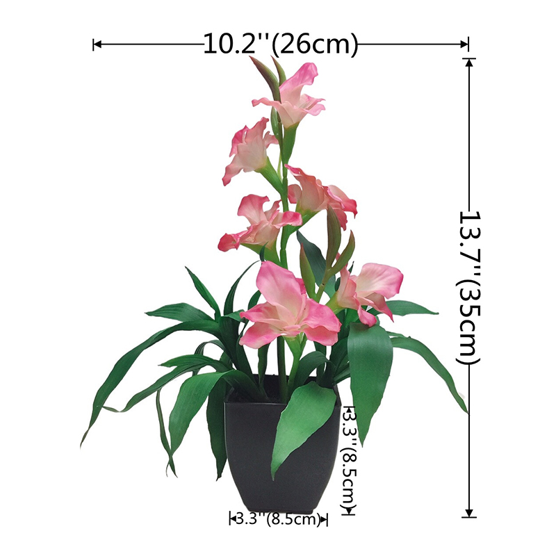 Non-Fading PVC Ginger Flower Bonsai