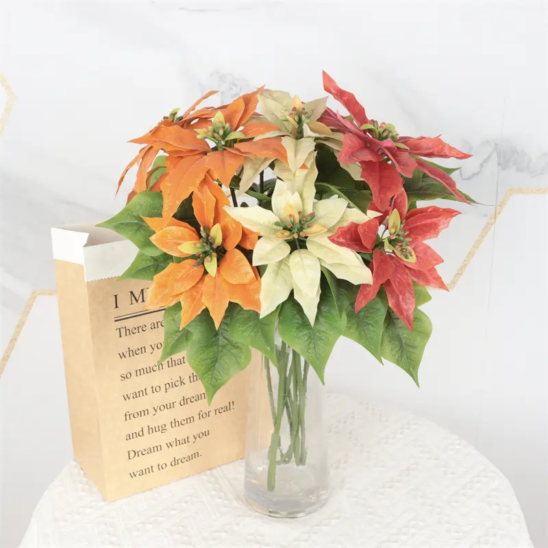 Wholesale Waterproof Simulation Christmas Flower Supplier